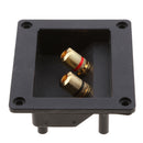 Universal Car Stereo 2 Way Speaker Box Terminal Square Connectors Subwoofer