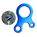 2x Quick Knot Tent Rope Fastener Buckle 3 Holes Antislip Hook Outdoor Tightener