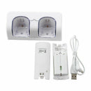White Sofa Dual Charger Dock Station and 2 2800mah Rechargeable Battery Pac G1X3