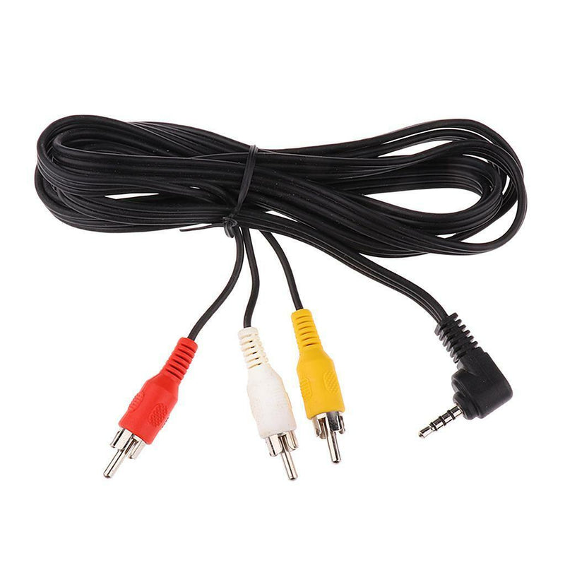 1.5m 3.5mm Jack Plug To 3 RCA Audio Video AV Out Cable for Camera DV TV VCR