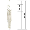 Bohemian Chic Macrame Wall Hanging Tapestry Moon Dreamcatcher Wall Decor BohG8L4