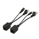 2pcs POE Adapter Wire RJ45 Injector Splitter Ethernet Synthesizer Separator