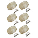 Set of 6 Plastic Guitars Tuning Peg Button Shifter with Screw Gaskets
