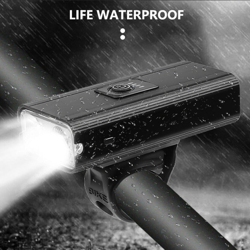Bicycle USB Front Light 800 Lumen Waterproof Headlight Bike LED Flashlight