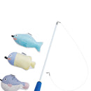 Catnip Filled Cat Toys Fishing Cat Teaser Wand Exerciser Training Chasing A