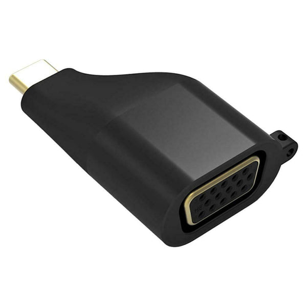 Cabledeconn C0502 USB Type C to VGA Female Adapter for Laptop Phone Black #JT1