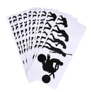 Human Evolution Motorcycle Car Stickers Personalized Vinyl Reflective Decals A3C
