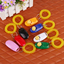 7pcs Pet Dog Training Adjustable Sound Key Chain Clicker Dog Tranining Toys Gift