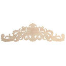 40x12cm Exquisite Classic Rubber wood Carved Applique Furniture Natural Dec