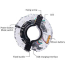 Rechargeable Bike Wheel Hub Lights Waterproof LED Cycling Colorful Spoke Lights