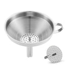 Stainless Steel Kitchen Funnel with Detachable Filter for Transporting Liqu A5W8