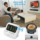 Digital Kitchen Timer, Large Screen Large Font Display, Magnetic Back Cooki