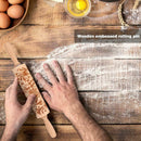 Butterfly Pattern Christmas Embossing Rolling Pin Baking Dough Cake Roller