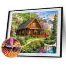 5D DIY Full Drill Diamond Painting Nature House Cross Stitch Embroidery Kit