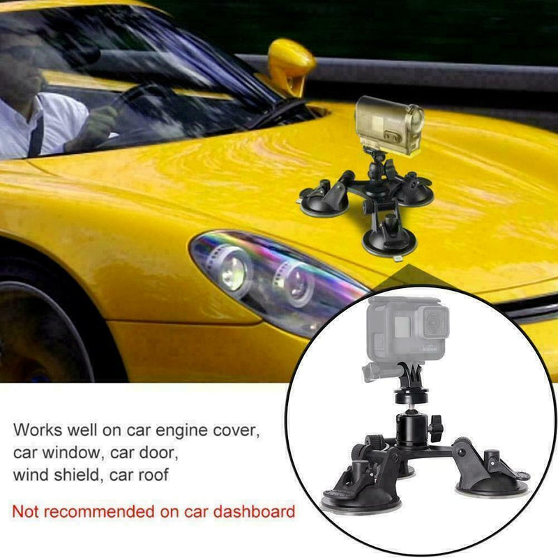Three Leg Suction Cup Stabilization Bracket Action 360 Hold Camera X3T3 Bra G6X6