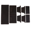 DIY Coffee Leather Wallet Purse Complete Kit with Pre Cut Pre Punch Leather