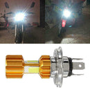 H4 DC 9V-12V LED 3 COB Motorcycle Headlight Bulb 1300LM 6500K Beam Hi/Lo Ho L5C9
