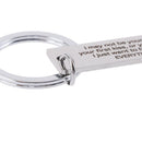Keychain Gifts I May Not Be Your First Date Stainless Steel Engraved Key Ring BX