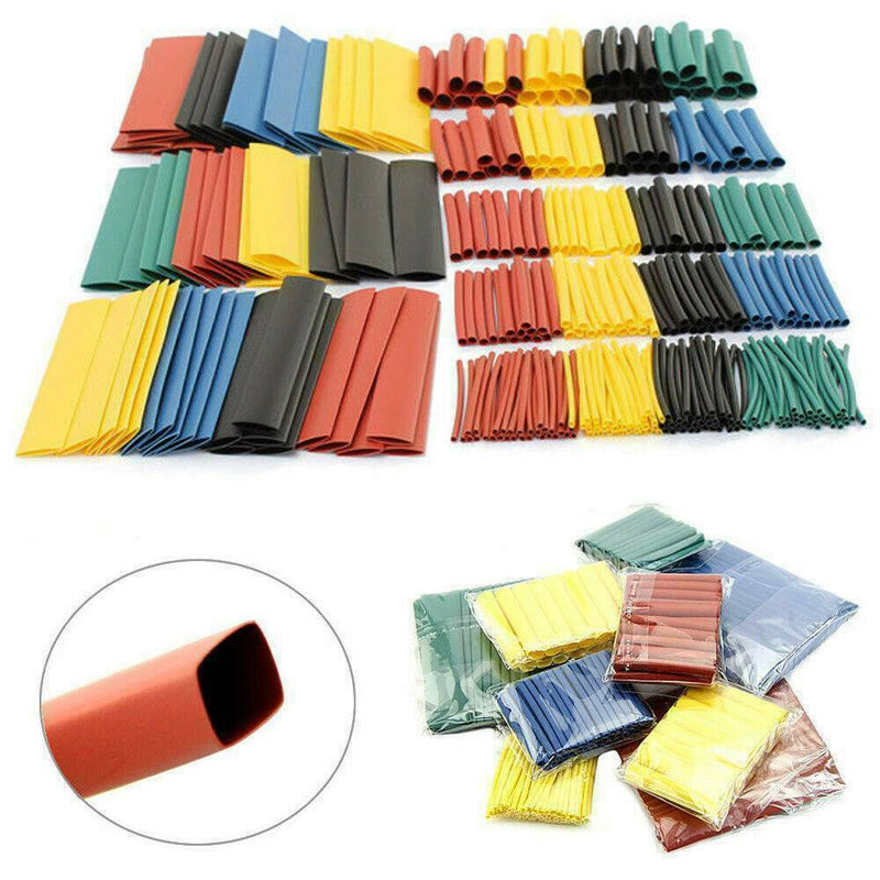 328Pcs Car Assorted Electrical Cable Heat Shrink Tube Tubing Wrap Sleeve Kit Set