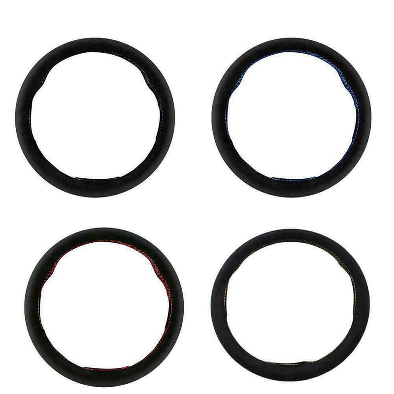 1pcs 38cm DIY Auto Car Car Steering Wheel Suede Cover Sewing Accessories New