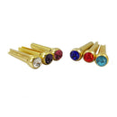 6pcs Copper Colorful Guitar Bridge Pins for Acoustic Guitar Nut Saddle Parts