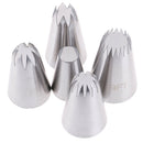5* Large Russian Icing Piping Pastry Nozzle Tips Cake Decorating Tool Nozzles FT