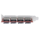 SATA to eSATA ESATA to SATA Adapter Card two-way 4 Port PCI Bracket card3C