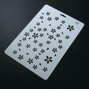 Sakura Pattern Theme Hollow Ruler Template DIY Photo Album Drawing Tool
