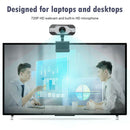 720P HD Webcam with Built-in MIC Plug n Play 360 Degree for Laptop Computer