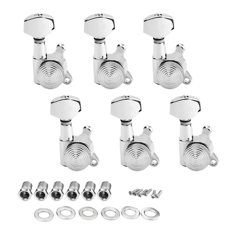 6R Lock Tuning Pegs Tuner Machine Heads Chrome High Qulity Small Square Head