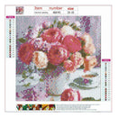 4 Pack Flowers DIY 5D Diamond Painting Full Drill Cross Stitch Craft Home Decor