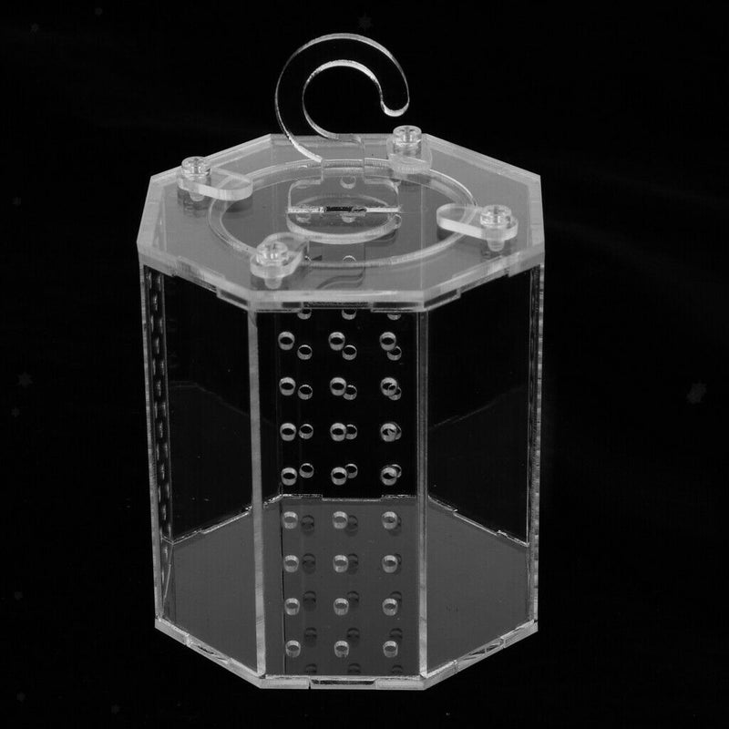 Insect Housing Nest Cage Cricket Grasshopper Feed Acrylic Box Clear