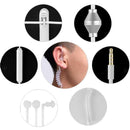 2 Pack 3.5mm Wired Acoustic Hollow Air Tube Earpiece Earbuds Anti-radiation