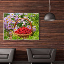 5D Full Round Drill Diamond Painting DIY Raspberry Rhinestone Picture Decor