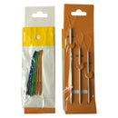9 Pcs Sewing Random Color Home Knitting Bent Tip Large Eye Needle Threader Set