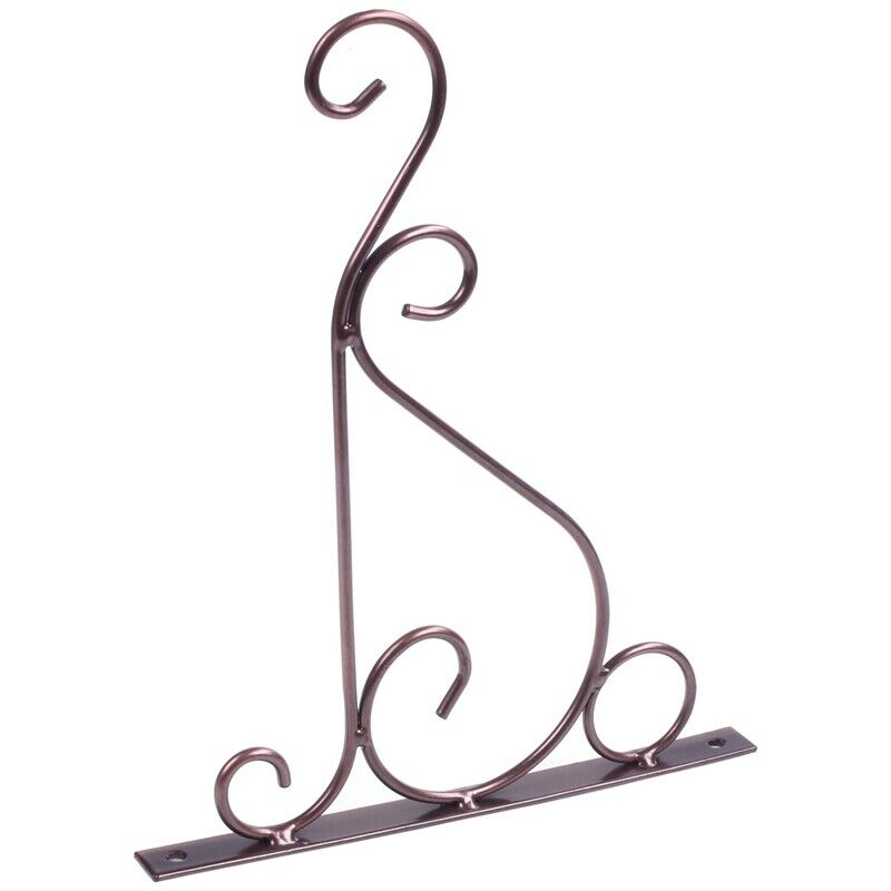Iron Garden Wall Light Hanging Flower Plant Pot Bracket Hook Shelf Stand Ho