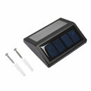 6 LED Solar Powered Wall Light Outdoor Garden Wall Fence Pathway Security Lamp