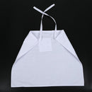 Kitchen Ware Chef Half Bistro Apron with Center Divide Pocket-White