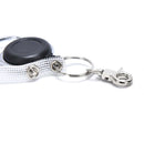 60cm Retractable Keyring Metal Wire Keychain Clip Pull Anti Lost ID Card Hol Kw