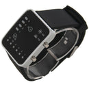Unisex Silicone Sport Watch Red LED Digital Binary Wrist Sport Item Color:b I5G5