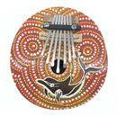 7 Keys Kalimba Coconut Shell Painted Thumb Piano Wood Musical Instrument