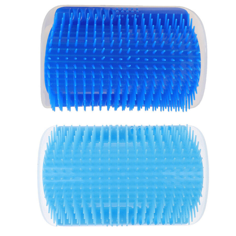 2x Pets Self Groomer Wall Corner Mounted Cat Loose Hair Remover