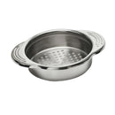 Round Stainless Steel Oil Water Can Tin Strainer Kitchen Utensil 11.5cm Dia.