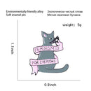 Cartoon Cat Animal Lovely Enamel Pin Brooch Jacket Clothes Backpack Badges