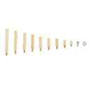 270X M2 Brass Standoff Circuit Board PCB Nut Spacer Screw Assortment Kit