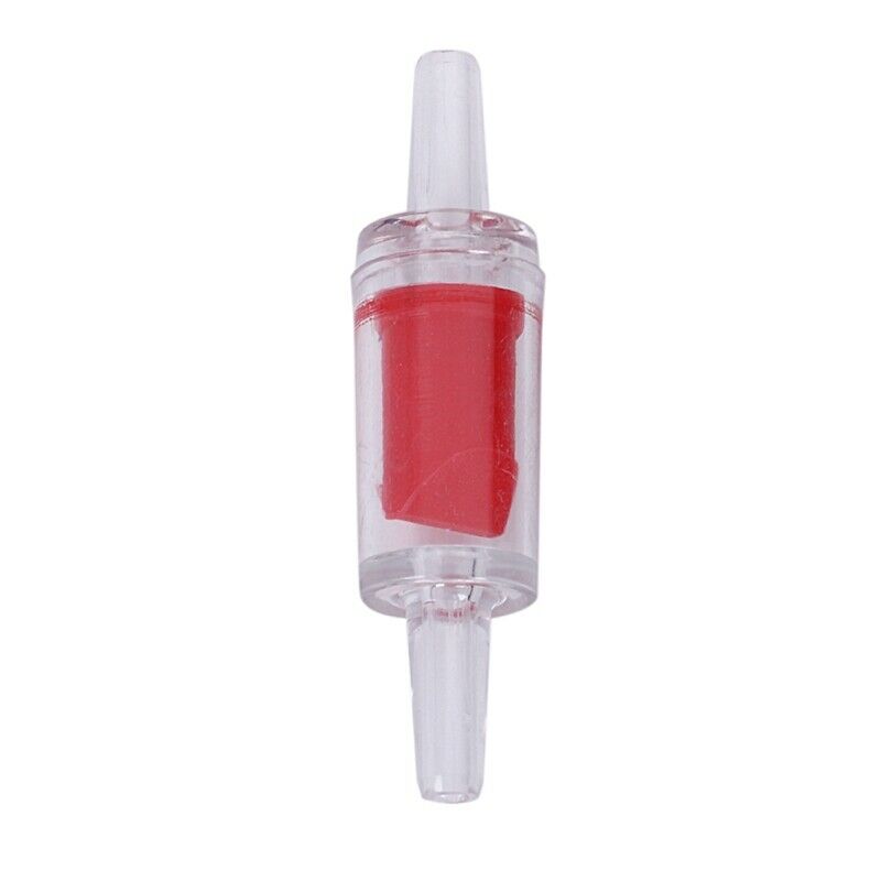 12 Pcs Aquarium Red White Plastic One Way Non-return Check Valves V6M8