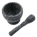 17cm Garlic Press Pounder Ginger Crusher Handled Pestle Mincer Granite