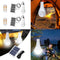 2x 9W Bulb Outdoor Indoor Solar Powered Panel LED Lighting Lights Lantern Hook