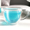 4pcs Double Wall Glass Coffee Mug Insulated Tea Cup With Handle 200ml Clear