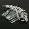 Elegant Leaf Design Rhinestone Hair Comb Wedding Party Bridal Hairdressing